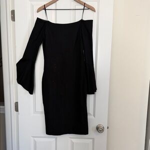 Lulu's Black Long Sleeve Dress